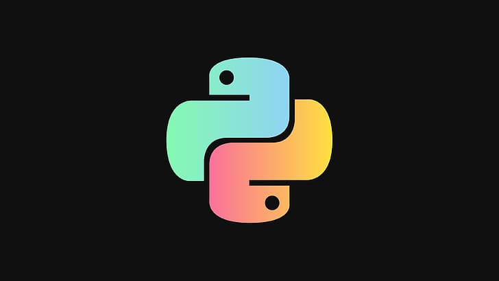 программирование, язык программирования, Python (программирование), логотип, HD обои