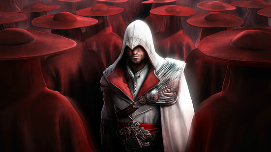 Fondo de pantalla digital de Assassin's Creed Unity, Assassin's Creed 2, Ezio Auditore da Firenze, Assassin's Creed, Assassin's Creed: Brotherhood, Fondo de pantalla HD HD wallpaper