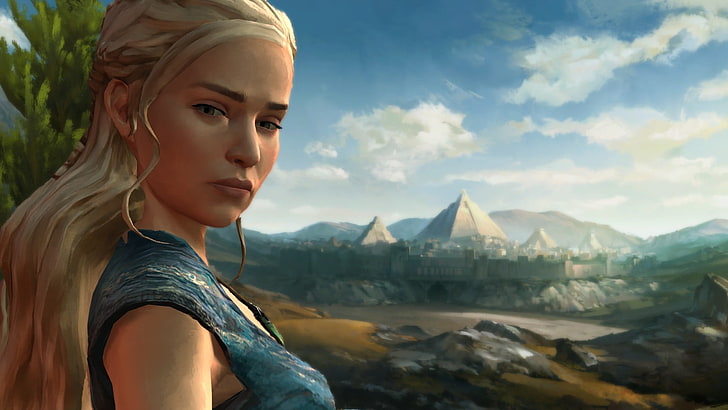 ilustração de mulher de cabelos castanhos, Game of Thrones: A Telltale Games Series, Game of Thrones, HD papel de parede