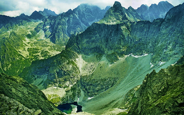 gunung, danau, Wallpaper HD
