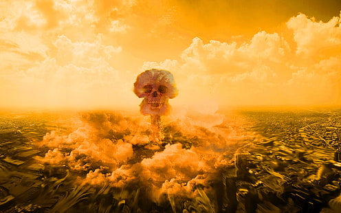 Nuclear explosion mushroom cloud, Nuclear, Explosion, Mushroom, Cloud, HD wallpaper HD wallpaper