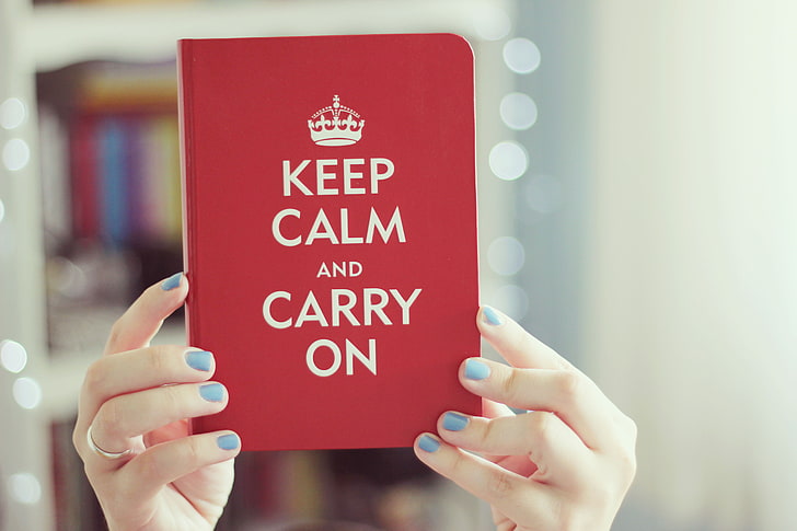 red book, girl, red, background, the inscription, Wallpaper, mood, crown, hands, ring, fingers, lacquer, HD wallpaper