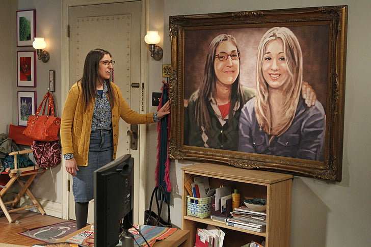 TV Show, The Big Bang Theory, Amy Farrah Fowler, Kaley Cuoco, Mayim Bialik, Penny (The Big Bang Theory), HD wallpaper