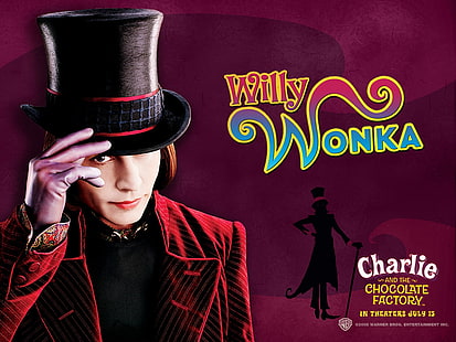 Charlie and the Chocolate Factory Johnny Depp Untitled Wallpaper Entertainment Movies HD Art, Johnny Depp, Charlie and the Chocolate Factory, Willy Wonka, Willy Wonka and the Chocolate Factory, Tapety HD HD wallpaper