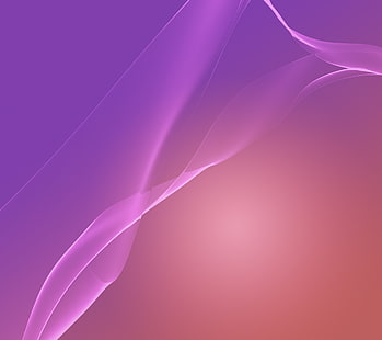 Ilustración abstracta púrpura y rosa, Sony, papel tapiz, seda, Xperia, oficial, Fondo de pantalla HD HD wallpaper