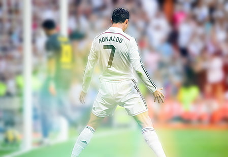Cristiano Ronaldo, Cristiano Ronaldo, Real Madrid, El Clasico, sport, men, HD wallpaper HD wallpaper