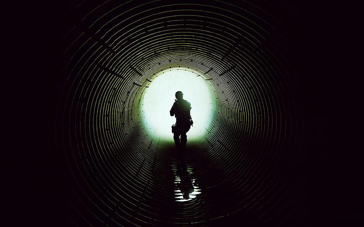 Túnel de alcantarillado de Sicario, sicario, fbi, policía, Fondo de pantalla HD