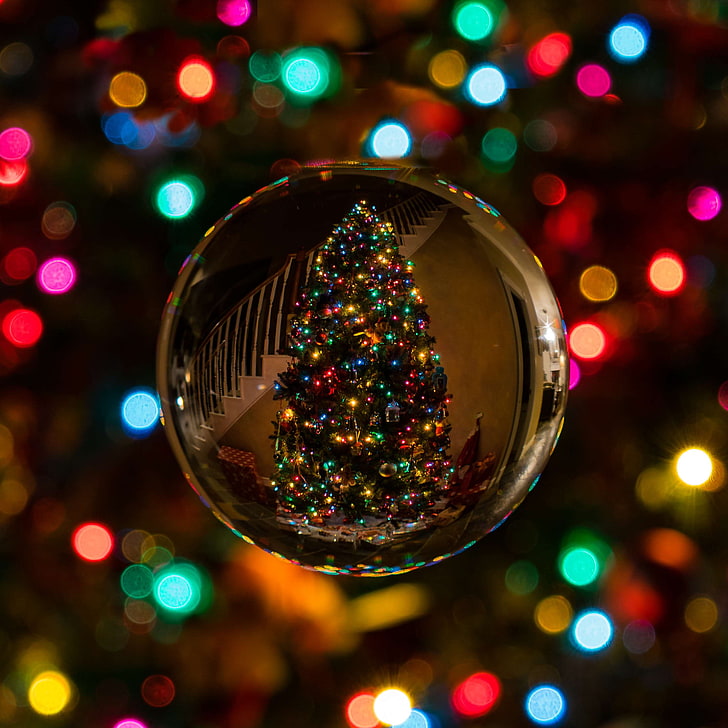 bola, blur, bokeh, cerah, perayaan, natal, bola natal, dekorasi natal, lampu natal, pohon natal, merapatkan, warna, kristal, hiasi, dekorasi, fokus, glisten, gantung, beraneka ragam, malam, rou, Wallpaper HD