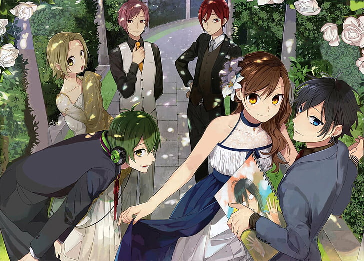 أنيمي من Hori-san إلى Miyamura-kun و Hori Kyouko و Iura Shu و Izumi Miyamura و Sengoku Kakeru و Yanagi Akane و Yoshikawa Yuki، خلفية HD