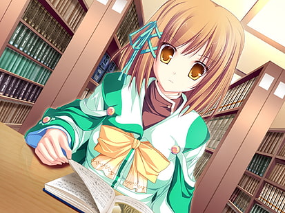 Anime, Magus Tale, Schuluniform, Anime Girls, Bildroman, braune Augen, Koyuki Amagase, HD-Hintergrundbild HD wallpaper