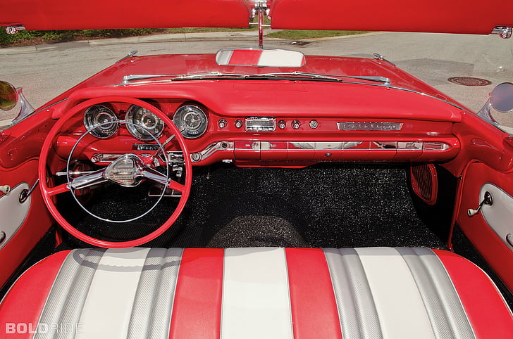 1959, catalina, convertible, interior, pontiac, retro, HD wallpaper