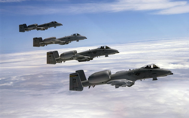 Jet Fighters, Fairchild Republic A-10 Thunderbolt II, Facocero, Sfondo HD