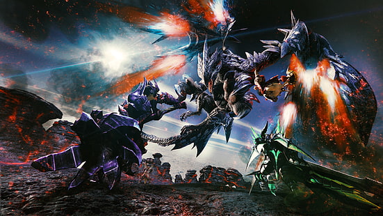 video game, Monster Hunter, naga, pedang, Wallpaper HD HD wallpaper