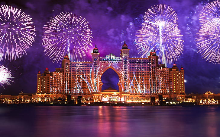 Atlantis The Palm Hotel, Dubai, Palm Jumeirah, lüks, resort, HD masaüstü duvar kağıdı