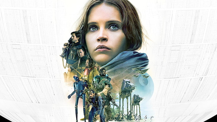 Star Wars Rogue One Illustration, Star Wars, Rogue One: Eine Star Wars-Geschichte, Felicity Jones, HD-Hintergrundbild