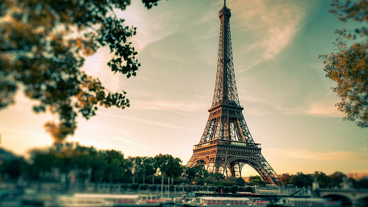 باريس ، فرنسا ، برج إيفل، خلفية HD