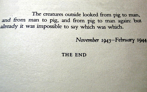 text, George Orwell, Animal Farm, quote, books, World War II, HD wallpaper HD wallpaper