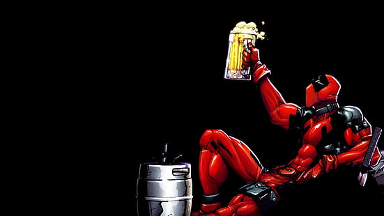 Marvel Deadpool illustration, Deadpool, komisk konst, HD tapet HD wallpaper