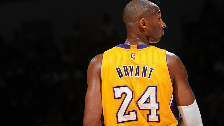 Kobe Bryant 24 Los Angeles Lakers, NBA, Kobe Bryant, Bästa basketbollsspelare 2015, Los Angeles Lakers, basketspelare, Skjutvakt, HD tapet