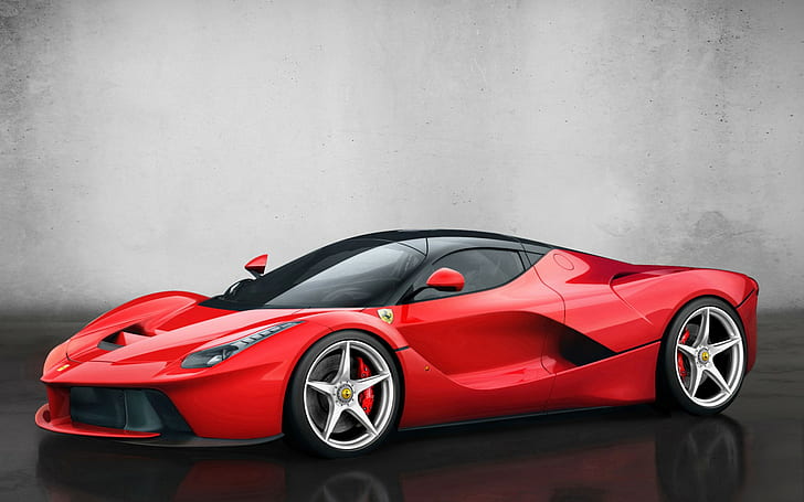 Ferrari Merah 2014, La Ferrari, Mobil Super HD, ferrari, ferrari merah, mobil super, Wallpaper HD