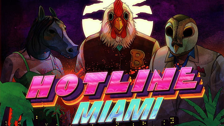 Hotline Miami, Hotline Miami Poster, Spiele, 1920x1080, Hotline Miami, HD-Hintergrundbild