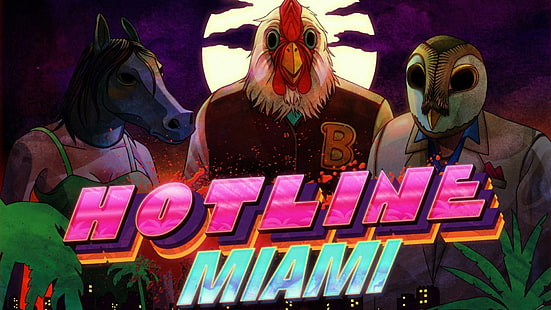 Hotline Miami, hotline miami poster, games, 1920x1080, hotline miami, HD wallpaper HD wallpaper