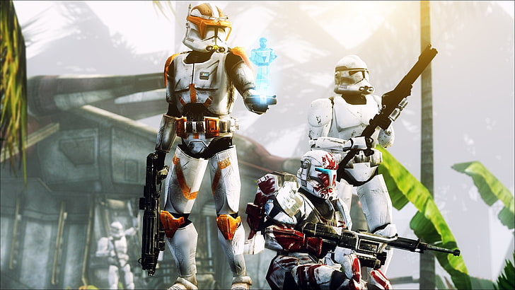 جنود استنساخ حرب النجوم ، الهجوم ، حرب النجوم ، حرب النجوم: The Clone Wars ، اللآلئ ، Stormtrooper ، Clone Commander Cody ، حروب الاستنساخ، خلفية HD