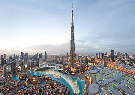 курорт, Дубай, бронирование, отдых, Башня Халифа, бассейн, туризм, путешествия, Лучшие отели, HD обои HD wallpaper
