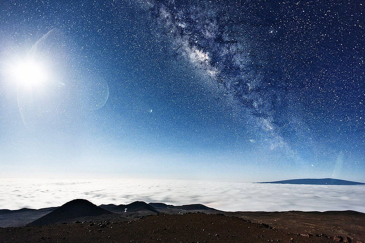 صورة درب التبانة والنجوم والسماء والطبيعة والمناظر الطبيعية، خلفية HD