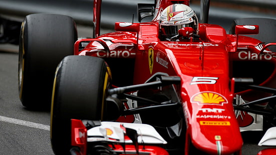 Ferrari F1 2015, F1 2015, Себастьян Феттель 2015, Ferrari F1, F1, формула 1, спорт, HD обои HD wallpaper