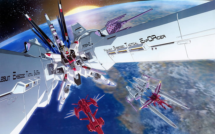 Freedom gundam seed gundam freedom meteor 1 1920x1200 Anime Gundam Seed HD Art ، دوم ، بذور جاندام، خلفية HD