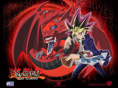 Yu-Gi-Oh!Kunstplakat, Yu-Gi-Oh, Anime, Yugi Moto, Karten, HD-Hintergrundbild HD wallpaper