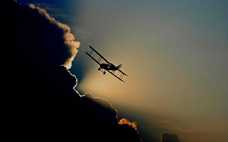 aircraft, flight backgrounds, clouds, sky, Download 3840x2400 aircraft, HD wallpaper