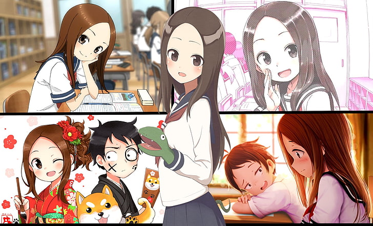 Anime, Karakai Jouzu yok Takagi, Nishikata (Karakai Jouzu yok Takagi), Takagi (Karakai Jouzu yok Takagi-san), HD masaüstü duvar kağıdı