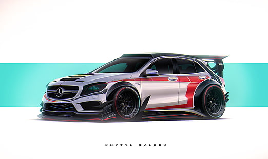 Khyzyl Saleem, รถยนต์, Mercedes Benz A45, วอลล์เปเปอร์ HD HD wallpaper