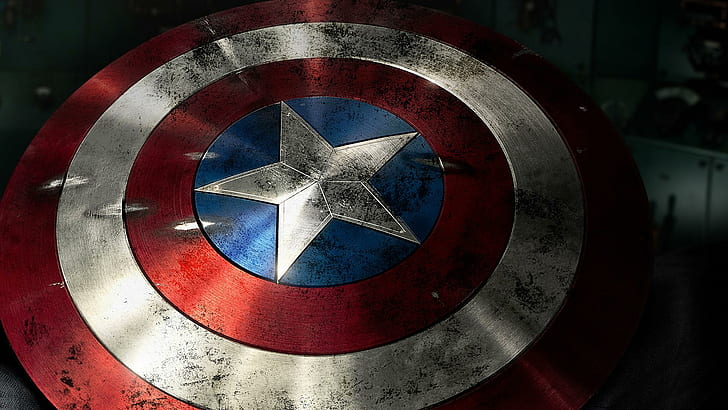 Shield of Captain America, america, captain, shield, movies, HD wallpaper