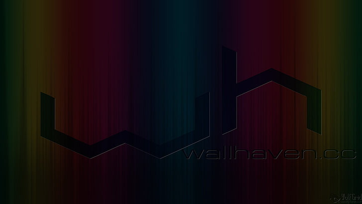 wallhaven colorful logo, HD wallpaper | Wallpaperbetter