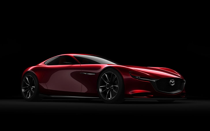 2015 Mazda RX-Vision Concept Wallpaper 02, red Mazda concept car, HD wallpaper