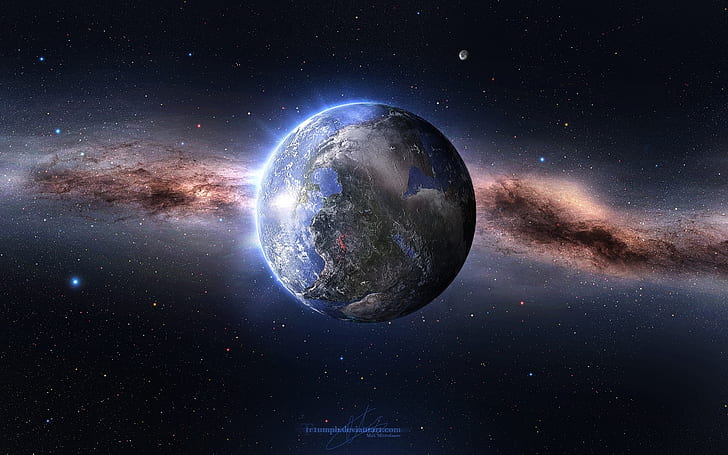 억 년 전 지구, 행성 지구 벽지, 억, 년, 지구, HD 배경 화면