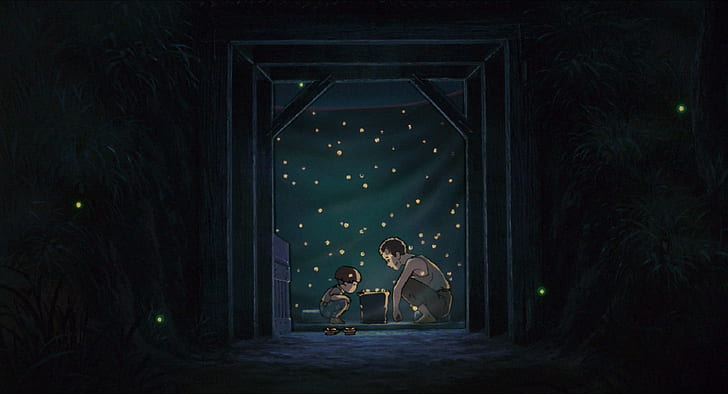 studio ghibli anime grab der glühwürmchen, HD-Hintergrundbild