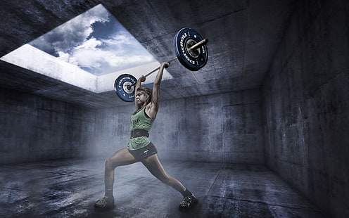 sport, sollevamento pesi, sport, donne, Sfondo HD HD wallpaper