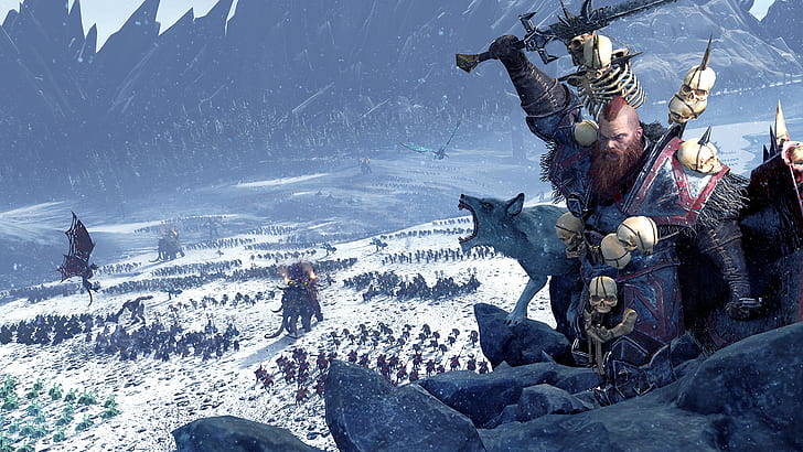 Total War, Total War: Warhammer, Fantasy, Norsca (Total War: Warhammer), Tapety HD