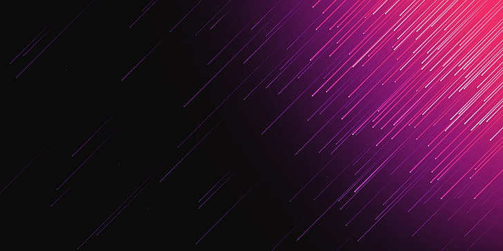 wallpaper garis ungu dan hitam, karya seni, seni digital, ungu, abstrak, Wallpaper HD