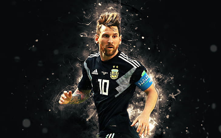 Sepak bola, Lionel Messi, Argentina, Wallpaper HD