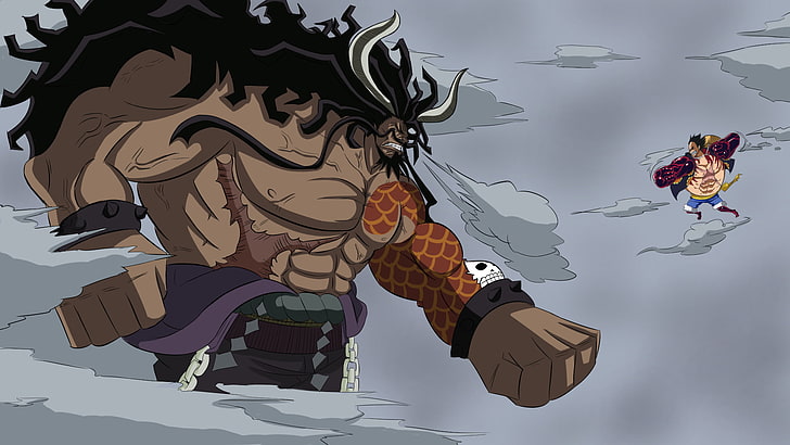 Anime, One Piece, Kaido (One Piece), Affe D. Ruffy, HD-Hintergrundbild