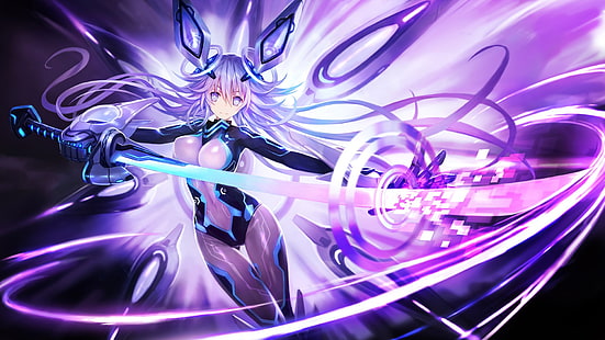 Videospiel, Hyperdimension Neptunia, Anime, Neptun (Hyperdimension Neptunia), HD-Hintergrundbild HD wallpaper