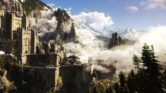 The Witcher, The Witcher 3, Kaer Morhen, HD tapet HD wallpaper