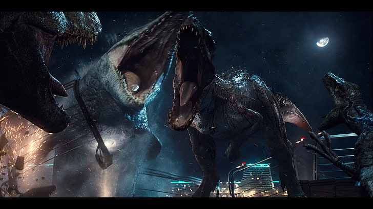Zwei Dinosaurier Wallpaper, Jurassic World, HD-Hintergrundbild