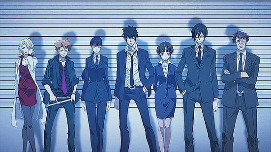 Anime, Psycho-Pass, Akane Tsunemori, Shinya Kogami, Wallpaper HD HD wallpaper