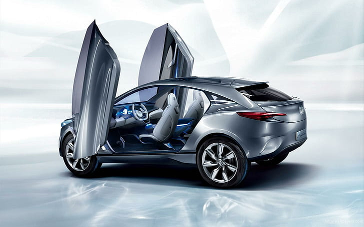 2011 Buick Envision Concept 3, silver sliding door suv, 2011, concept, buick, envision, cars, other cars, HD wallpaper